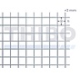 Mesh panel 3000x1000 mm with mesh 30x30 mm, spot welded from bright wire 3,0 mm