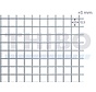 Mesh panel 2000x1000 mm with mesh 25x25 mm, spot welded from bright wire 3,0 mm