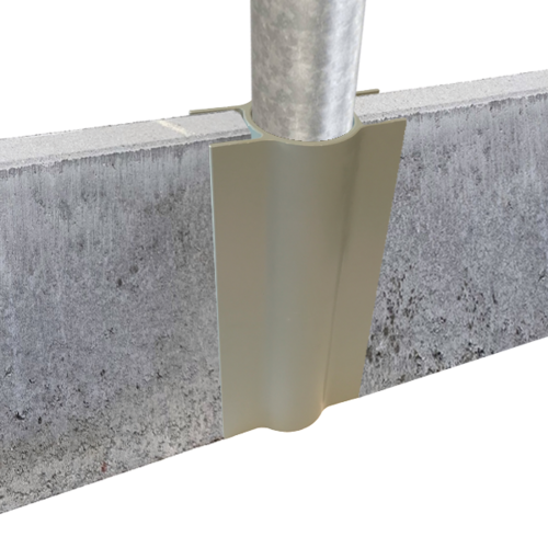 Concrete mowstrip holders Concrete mowstrip holders