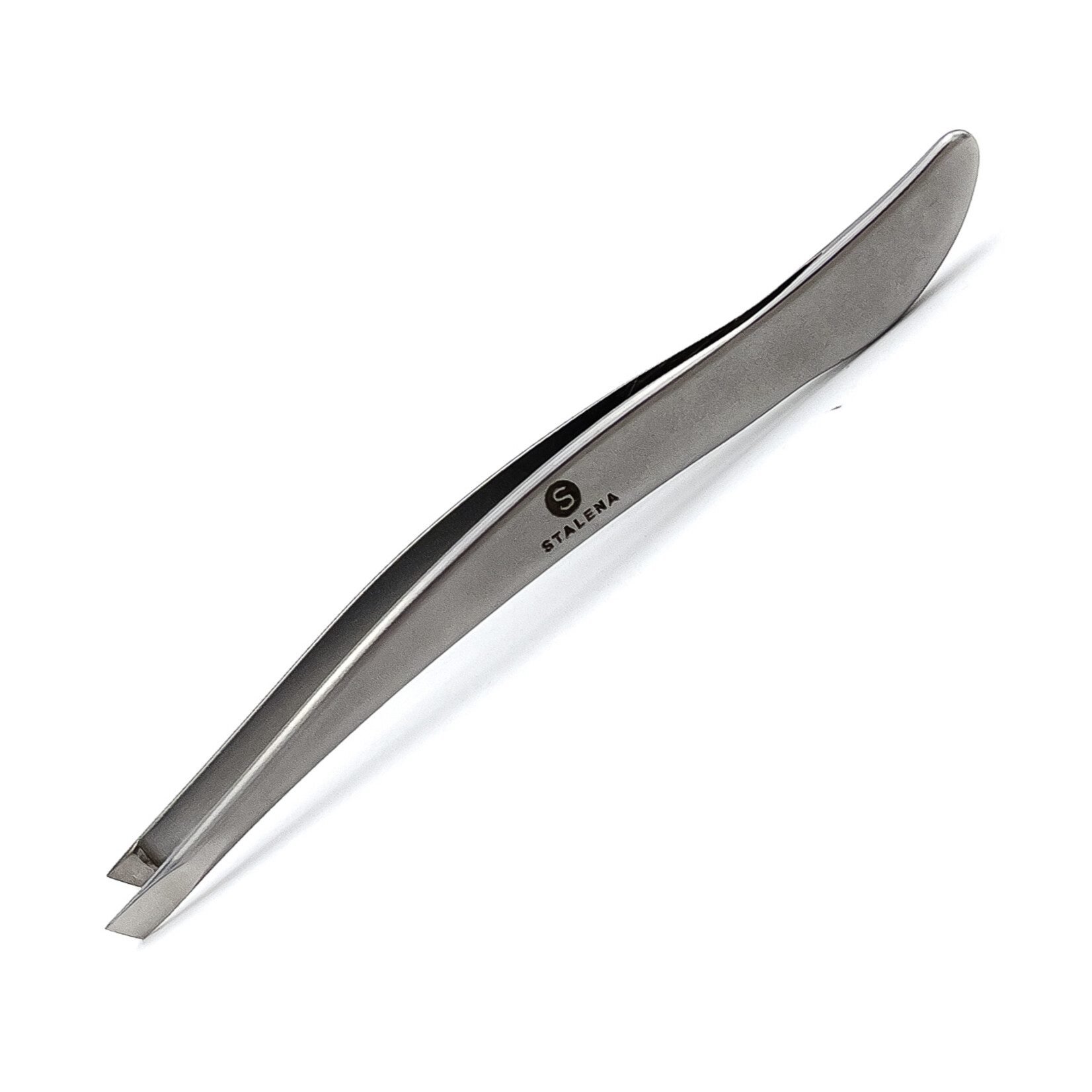 STALENA P-13 Pince à épiler courbée, oblique