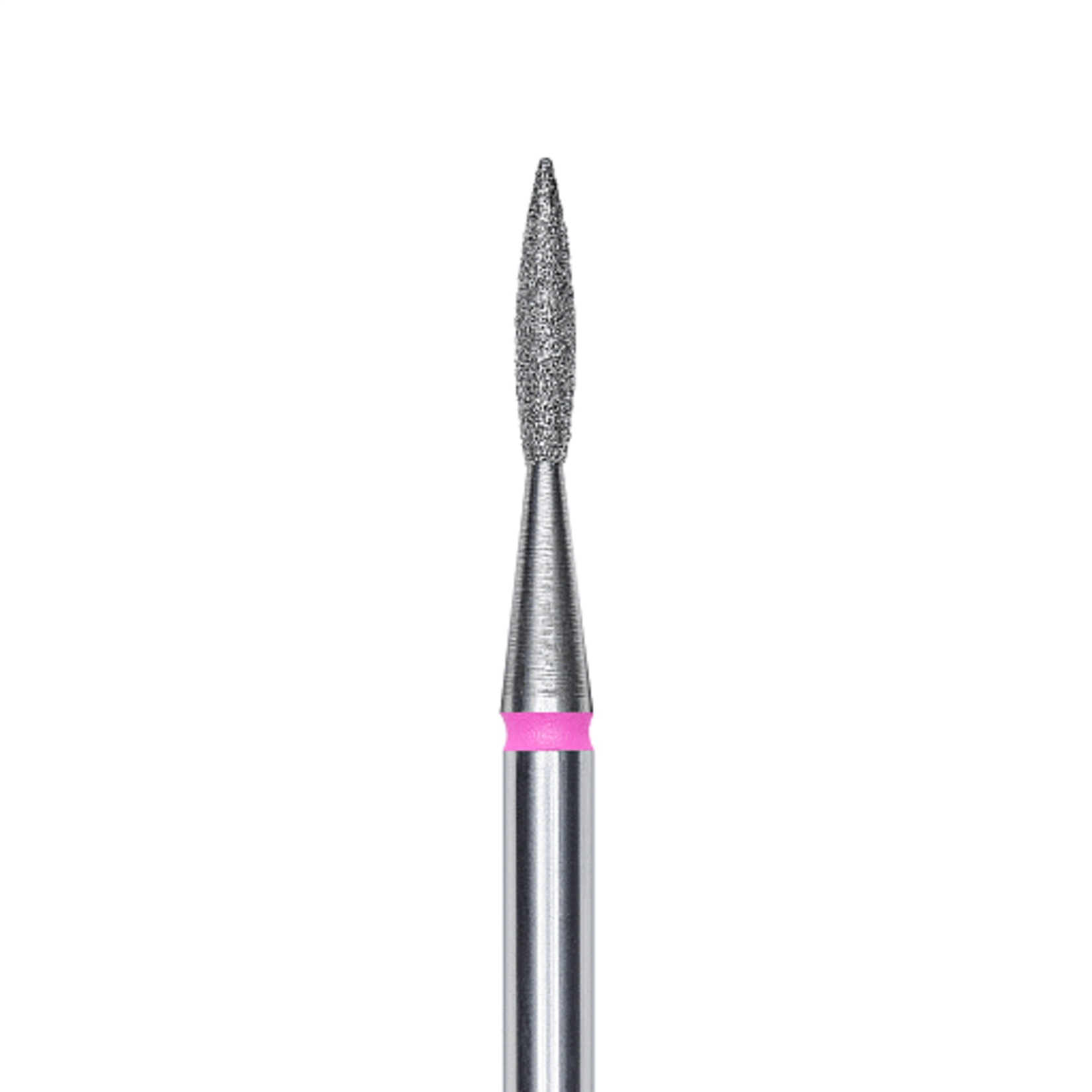 Flamme pointue diamant (rose/rouge) 41P  016’8 (D 1,6 mm, L 8 mm)