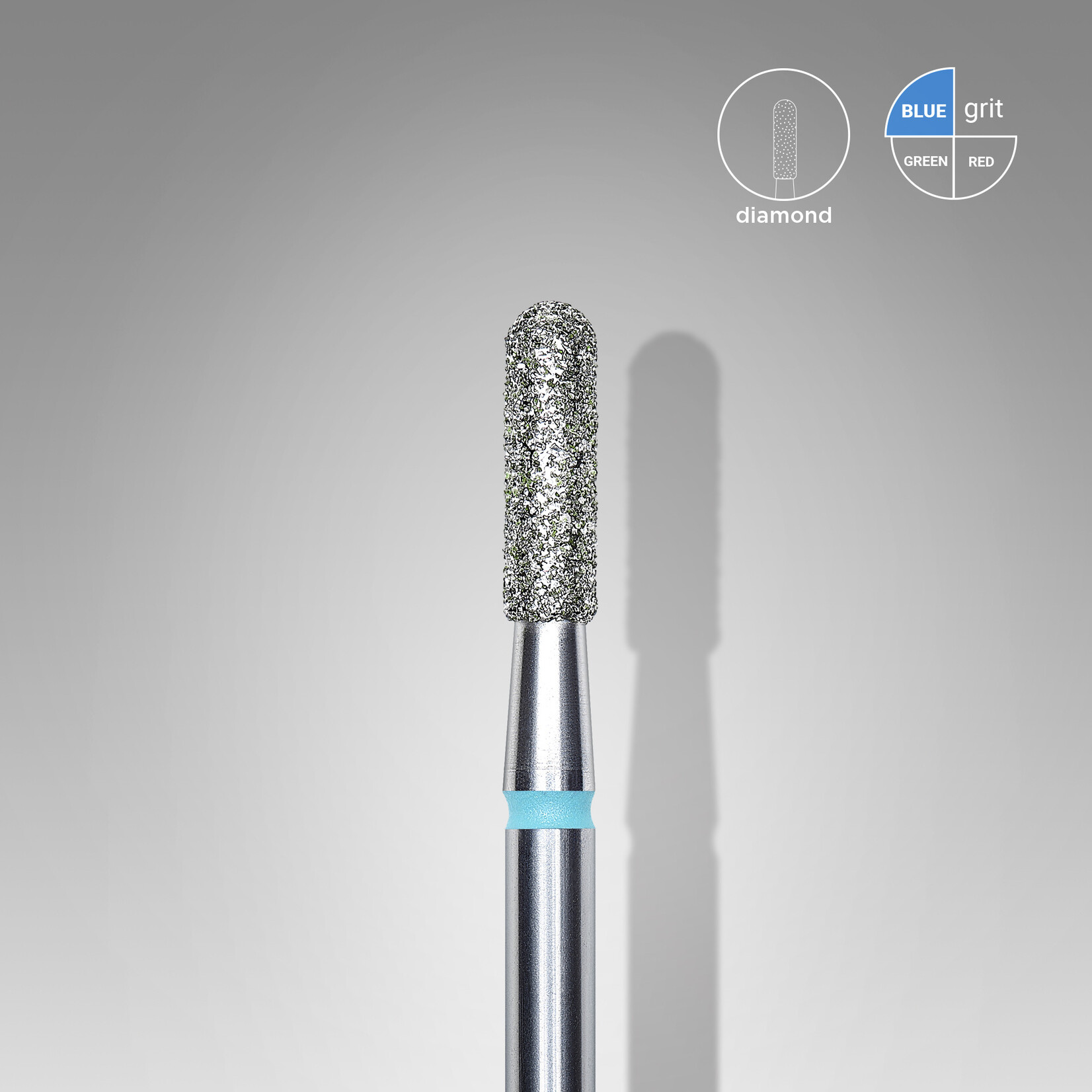STALENA Fraise diamant cylindre bout arrondi bleue 3B 023’8