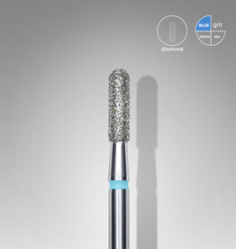 Cylindre bout arrondi diamant (bleu) 3B  023’8