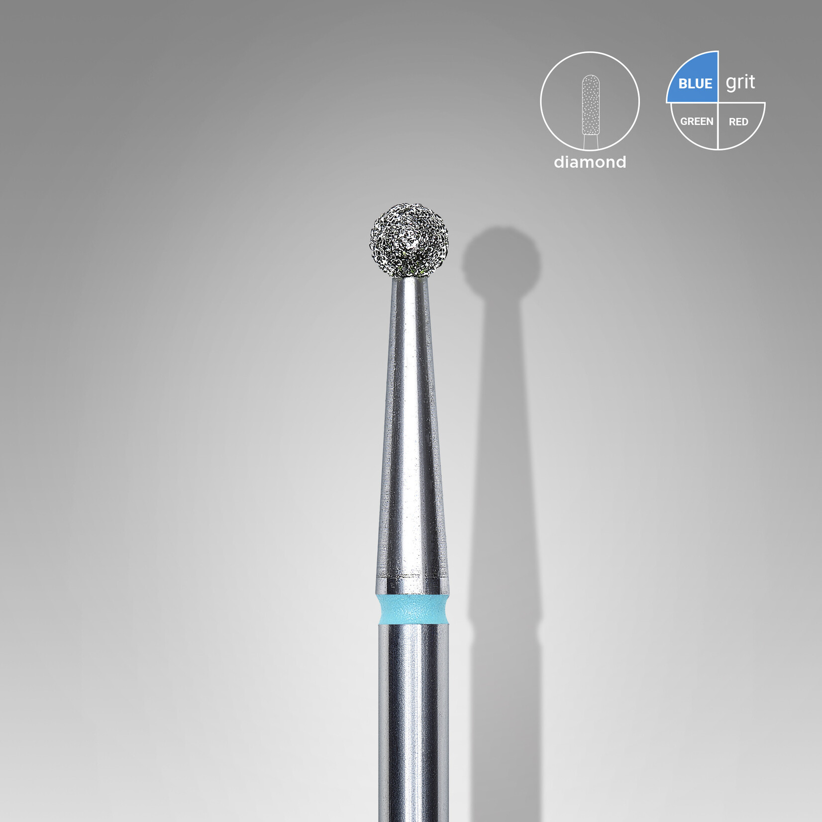 Boule diamant (bleu) 9B  025 (D 2,5 mm)