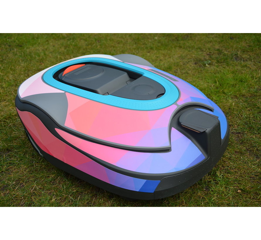 Twinckels outfit voor Gardena Robotmaaier Sileno - Geo Roze