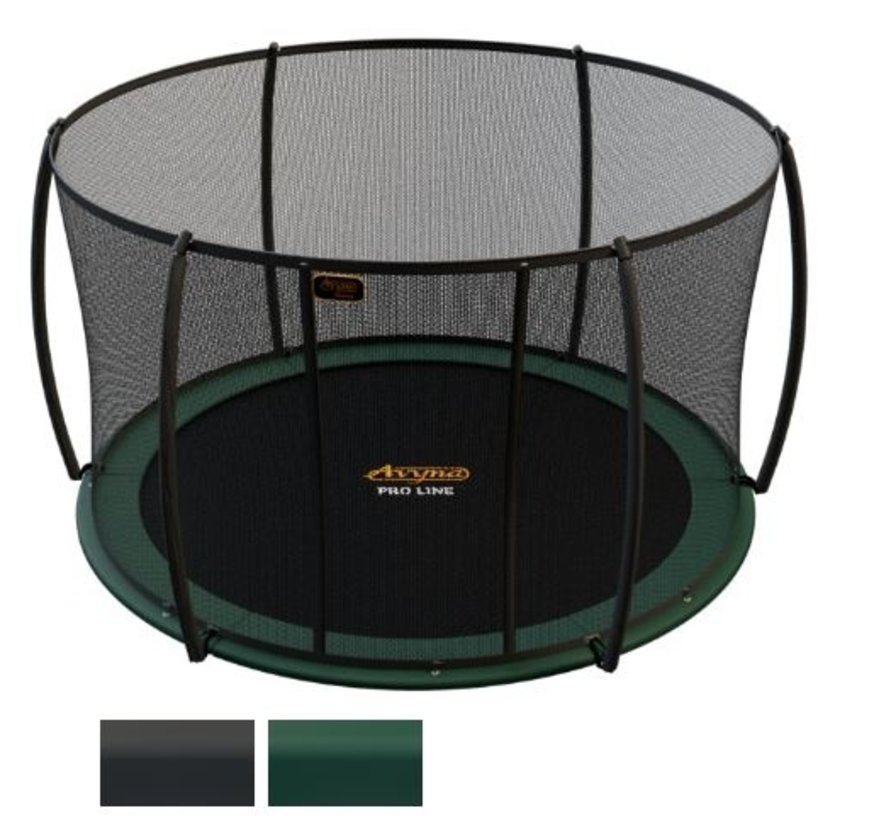 Ronde trampoline | Avyna Pro-Line FlatLevel Ã˜ 245 cm Groen
