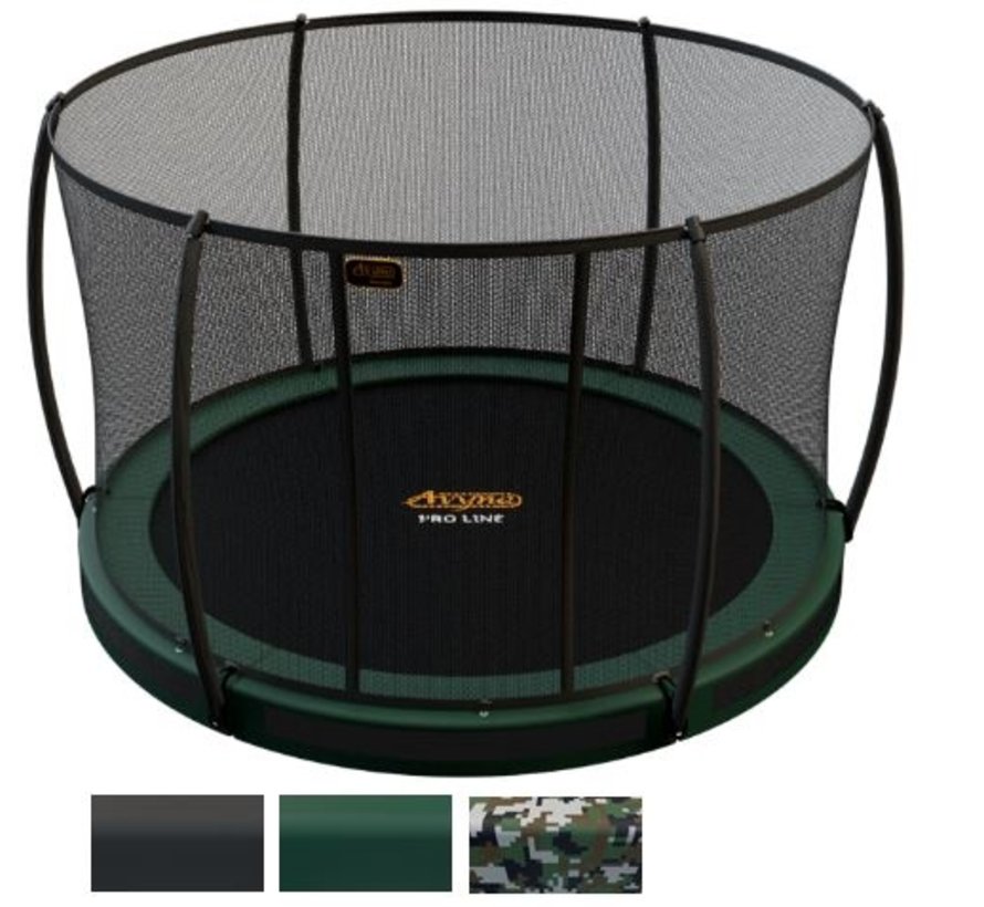 De ideale trampoline voor in de grond, Inground : de Avyna Pro-Line van Ø 245 cm