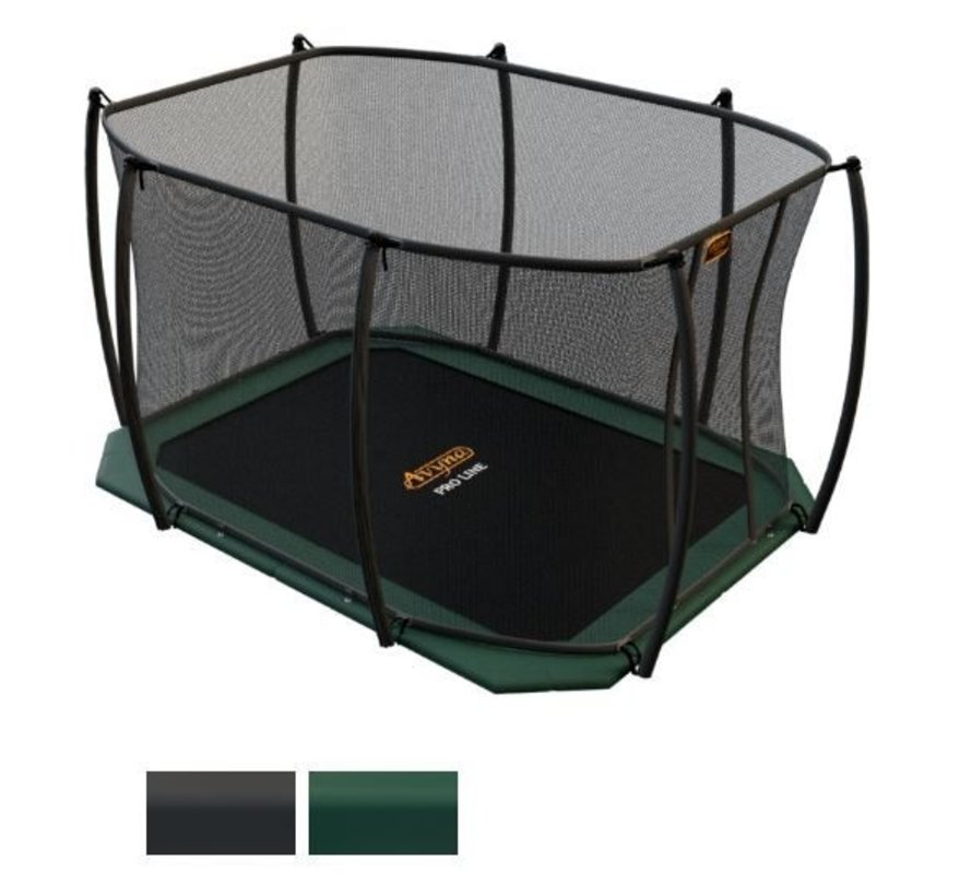 Rechthoekige trampoline | Avyna Pro-Line FlatLevel 315x225 cm Groen