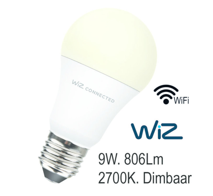 Ledlamp. E27. 9w. 2700k. Wiz. Wifi