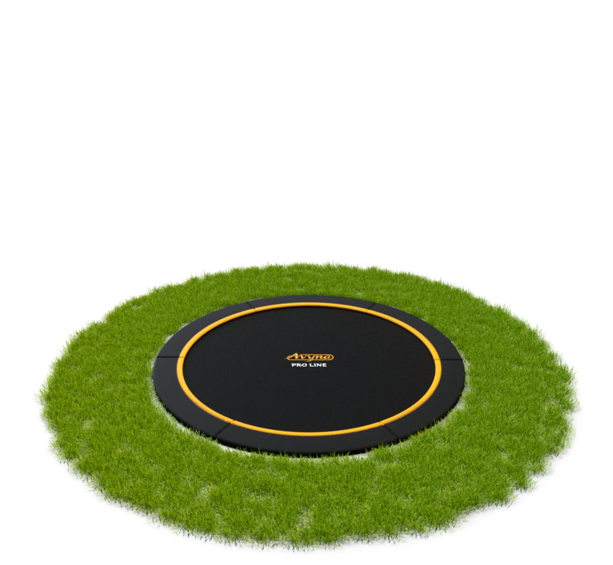 FlatGround Trampoline Zwart | Avyna