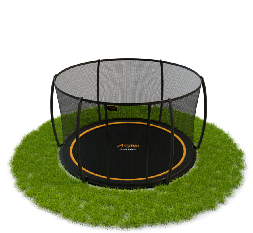 FlatGround Trampoline Zwart Combi | Avyna