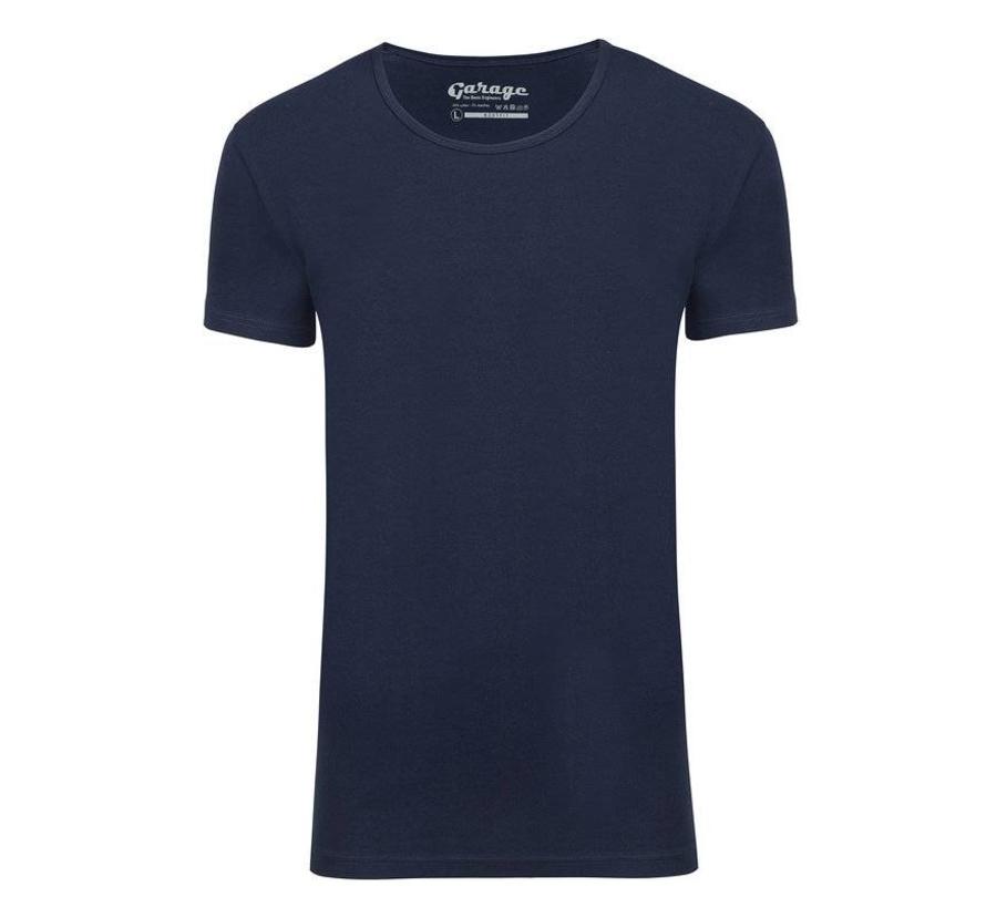 T-shirt 1-Pack Body Fit Diepe Ronde Hals Navy (0205N)