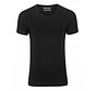 t-shirt 1pack body fit diepe ronde hals zwart (0205N)