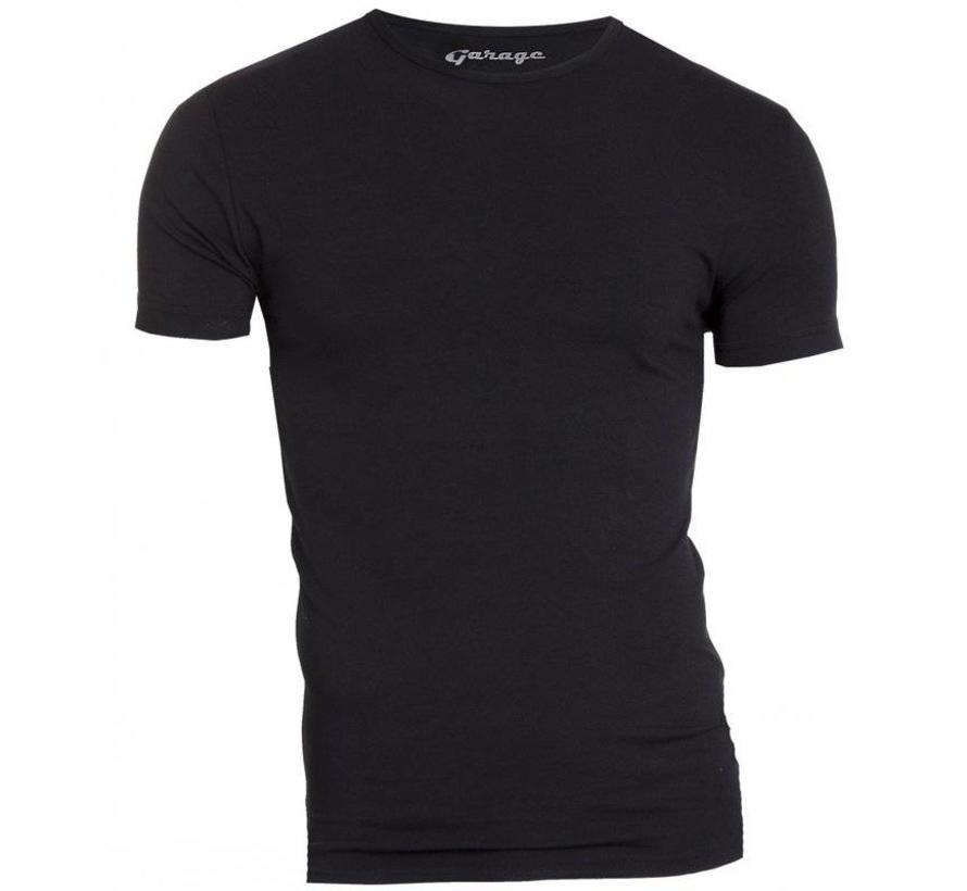 T-shirt 1-pack Body Fit Ronde Hals Zwart (0201N)