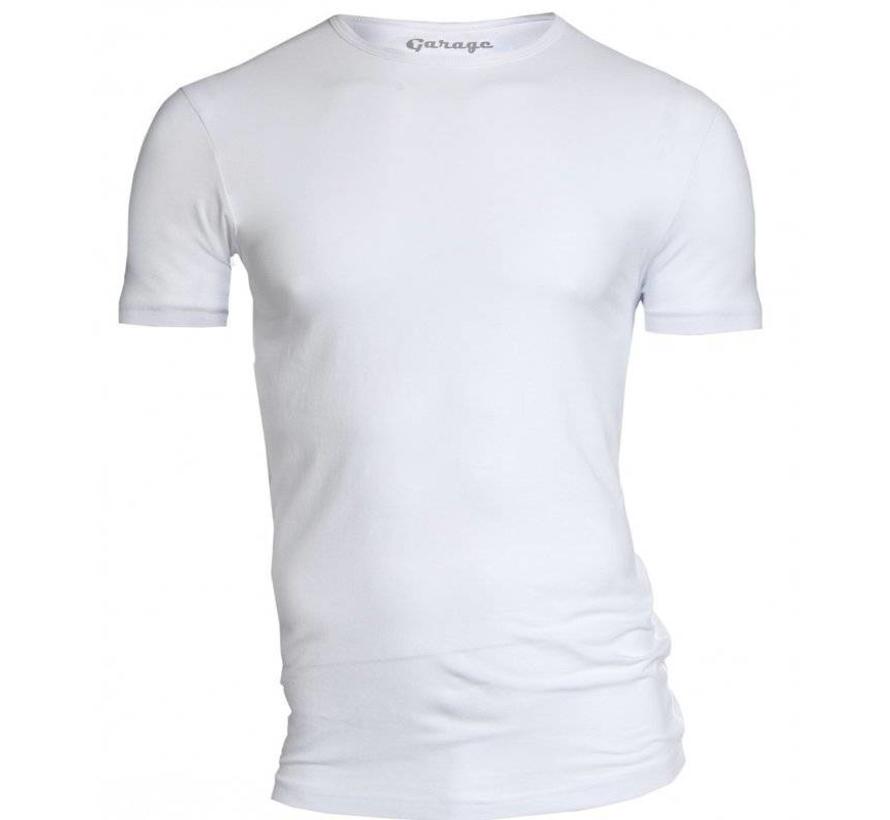 T-shirt 1-pack Body Fit Ronde Hals Wit (0201N)