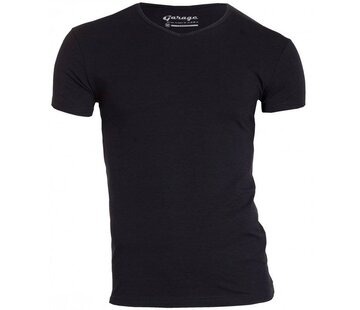 Garage T-shirt 1-pack Body Fit V-hals Zwart (0202N)