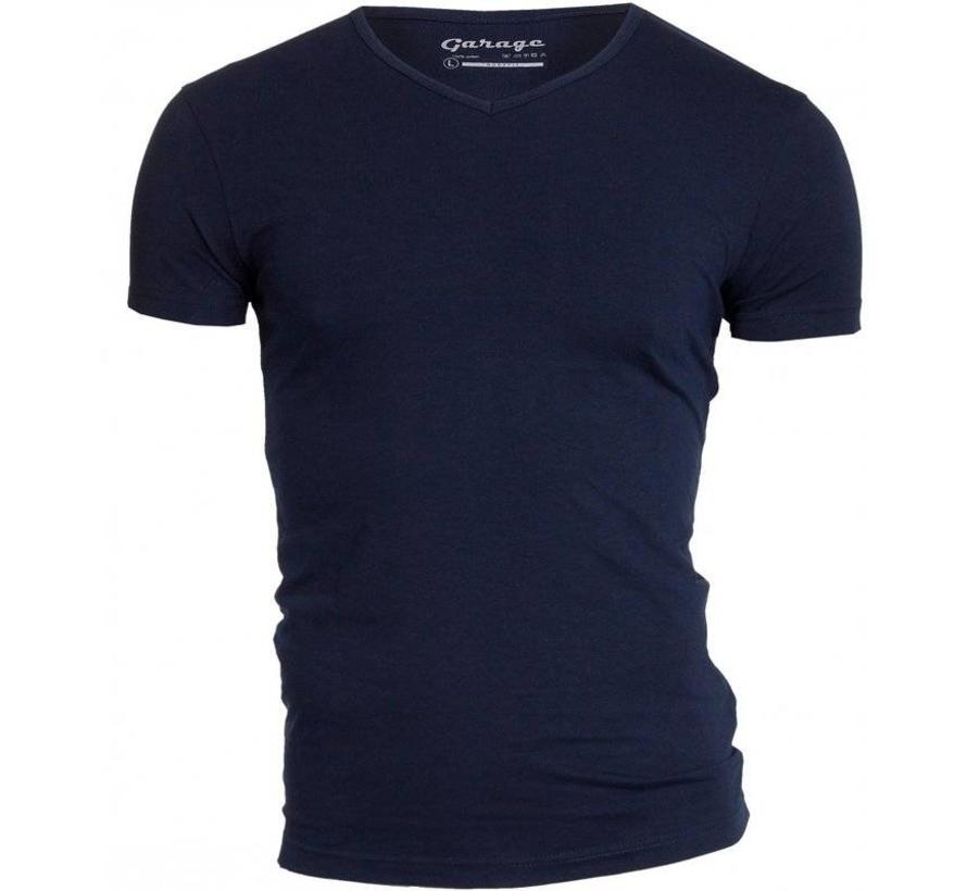 T-shirt 1-pack Body Fit V-hals Navy (0202N)