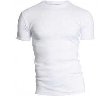 Garage T-shirt 1-pack Semi Body Fit Ronde Hals Wit (0301N)