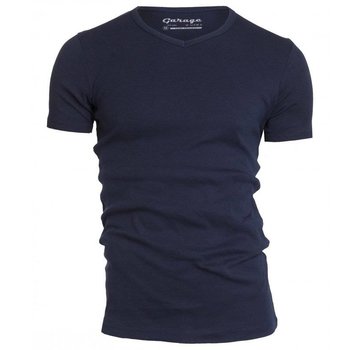 Garage T-shirt 1-pack Semi Body Fit V-hals Navy (0302N)