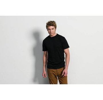 Slater Basic 2pack T-shirt Ronde Hals Zwart (2520)