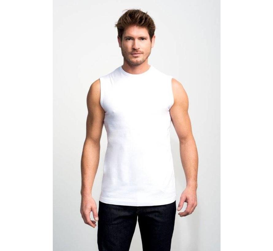 Basic Fit 1Pack Mouwloos T-shirt Wit (1500)