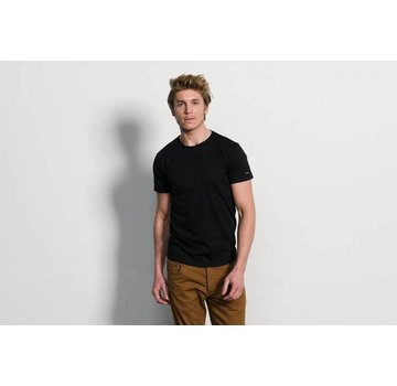 Slater Basic Fit 2pack T-shirt Ronde Hals Zwart (7520)