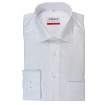 Marvelis strijkvrij overhemd Comfort Fit Mouwlengte 7 uni wit (7973-69-00N)