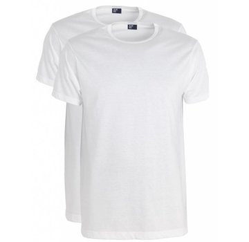 Alan Red T-shirt Derby 2-pack Ronde Hals Extra Lang + 5cm Wit (5672)N