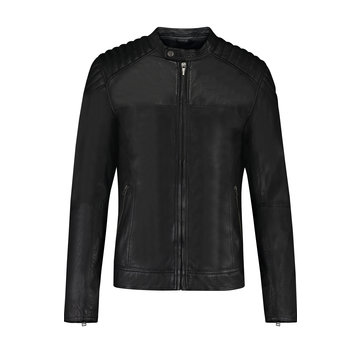 Goosecraft Leren Biker Jacket Zwart (100002001 Biker919)