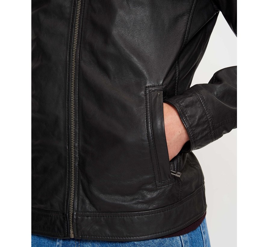 Leren Jacket Zwart (150002001 Gallery062)