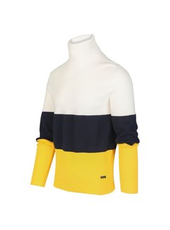 Blue Industry Coltrui 3-color Wit/Navy/Geel (KBIW19 - M21 - Offwhite)
