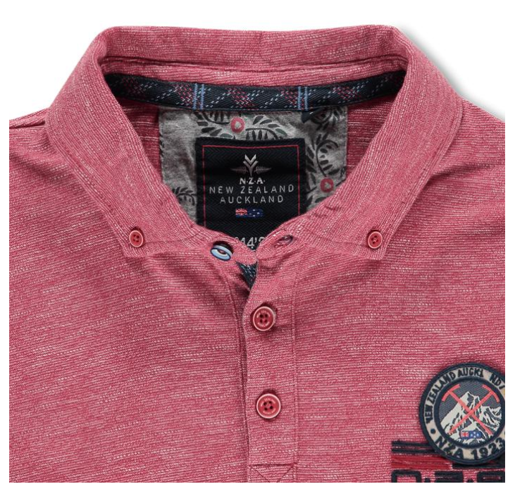New Zealand Auckland Lange Mouw Polo Red S new zealand auckland