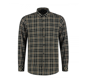 Dstrezzed Overhemd Herringbone Check Dark Army (303248 - 524)