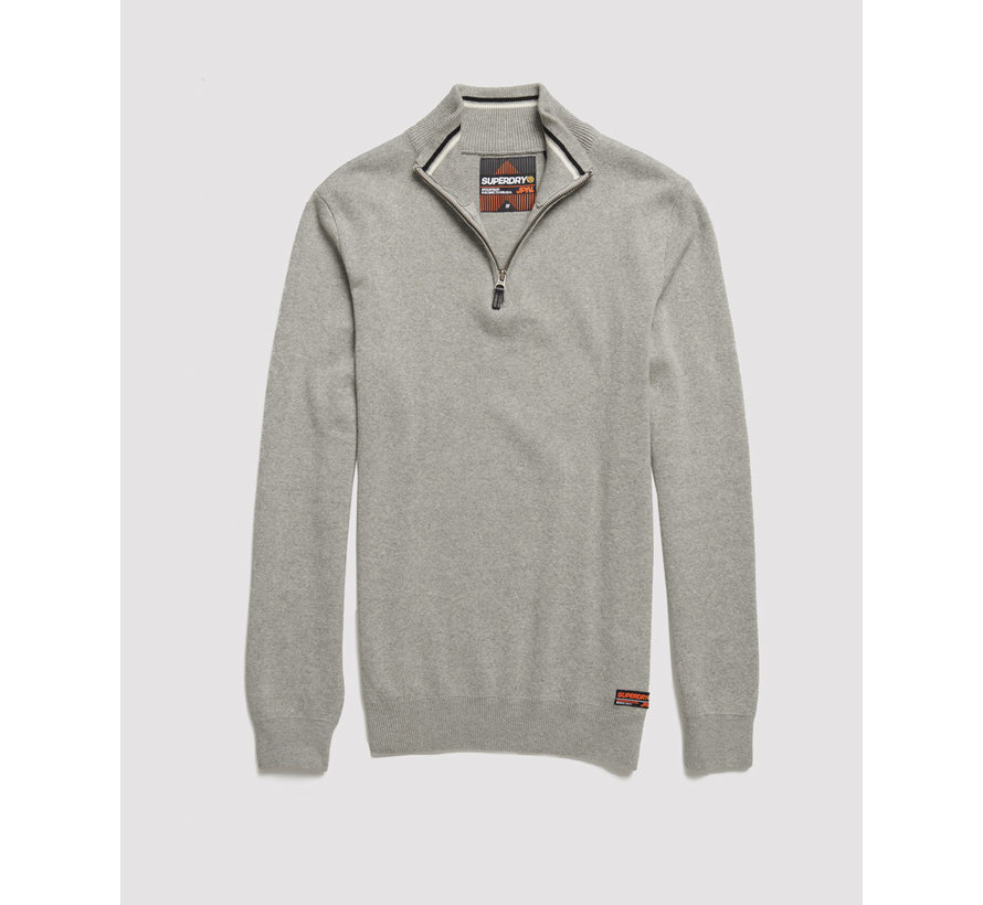 Half-Zip Trui Downhill Racer Henley Light Grey Grit (M6100009A - KVX)