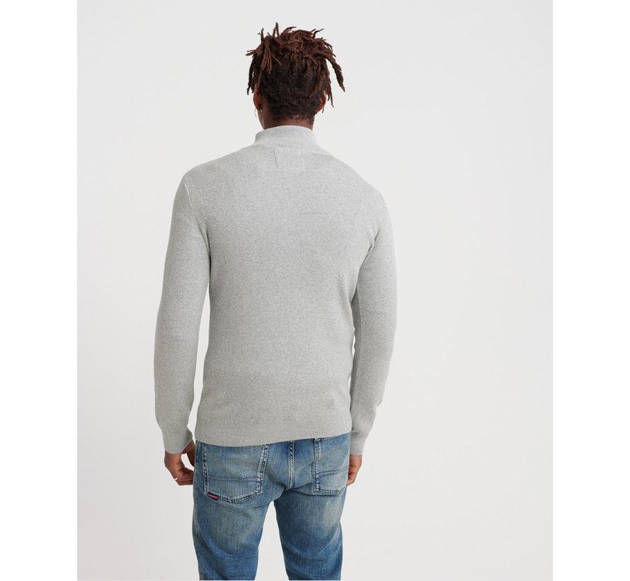 Half-Zip Trui Downhill Racer Henley Light Grey Grit (M6100009A - KVX)