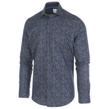 Blue Industry Overhemd Print Navy (1290 - 92)