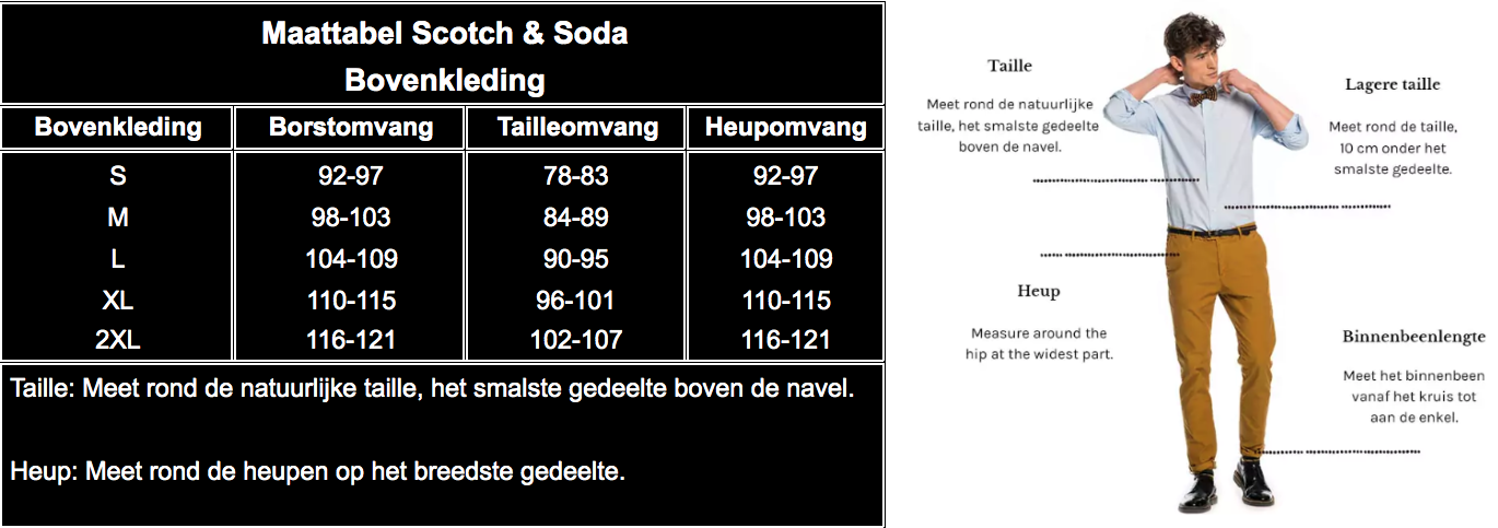 Scotch & Soda Regular Fit Ruit Blauw - - Nieuwnieuw.com Herenmode