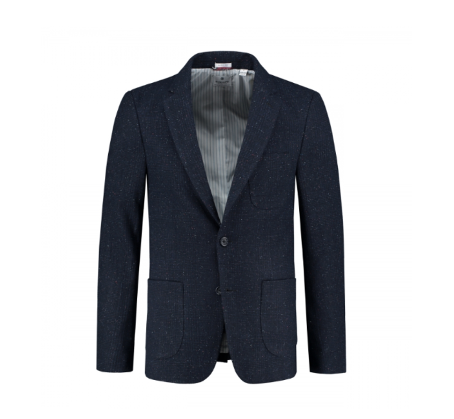 Colbert Slim Fit Tonel Check Wool Navy (111188 - 669)