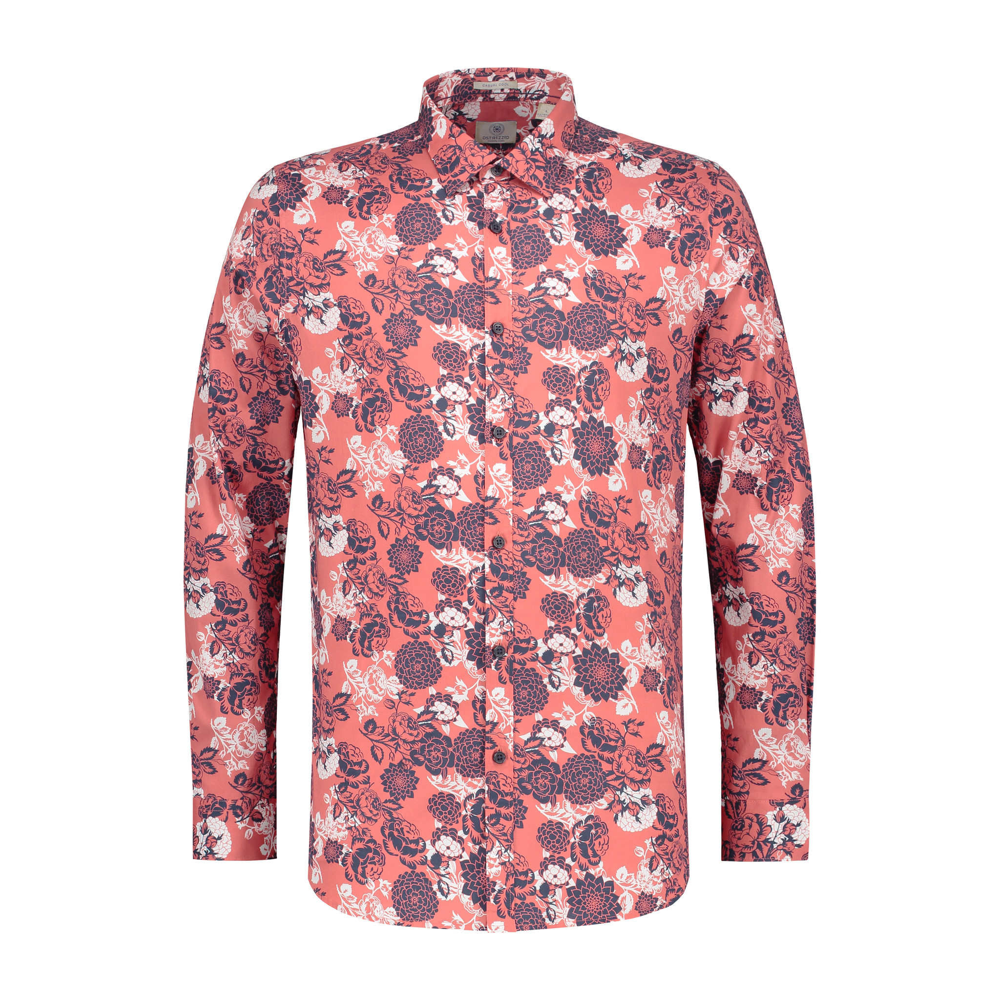 Dstrezzed Overhemd Print Bloemen Coral  