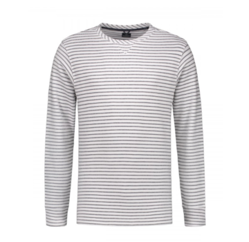 Dstrezzed Sweater Gestreept Wit/Grijs (261010D - 100)