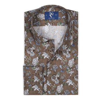 Overhemd Donker Bruin (106.WSP.126 - 040)