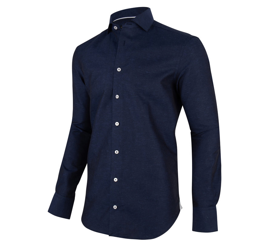 Overhemd Linno Navy Blauw (1001049 - 63000)