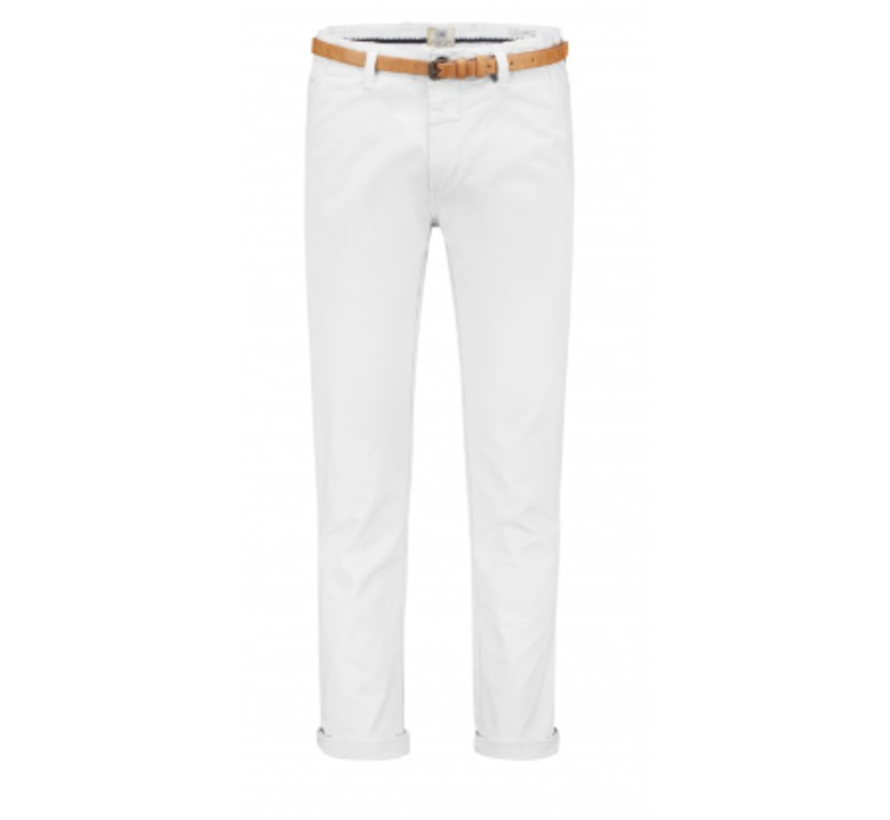 Chino Slim Fit Wit Met Riem (501146-SS20 - 100)