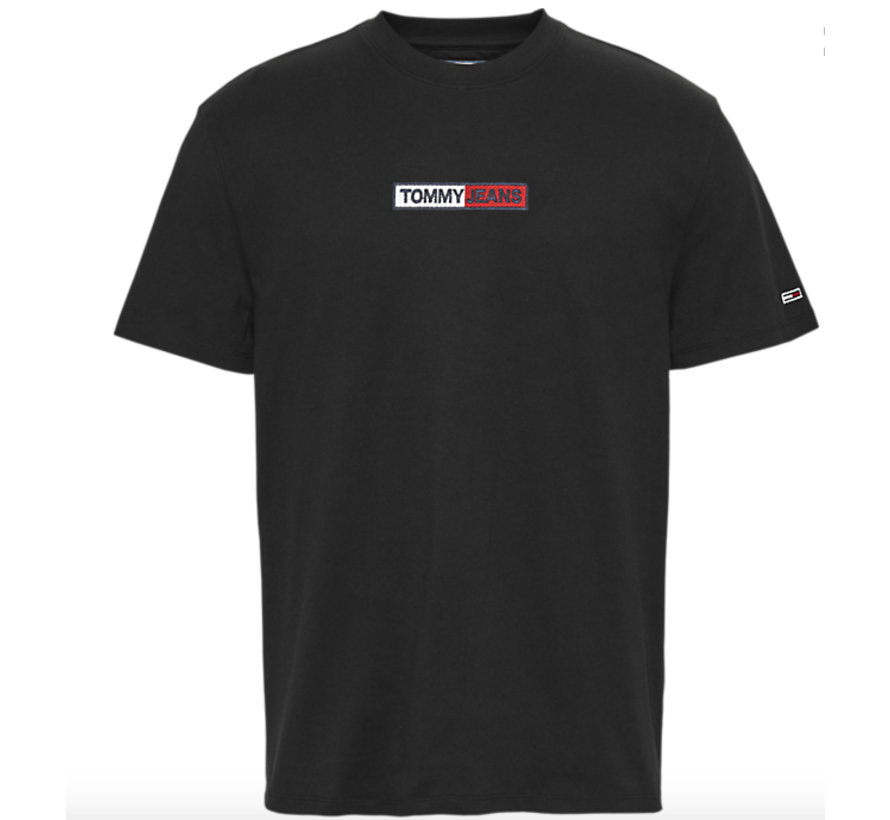Tommy Hilfiger T Shirt Ronde Hals Met Logo Zwart Dm0dm07868 Bds Nieuwnieuw Com Herenmode