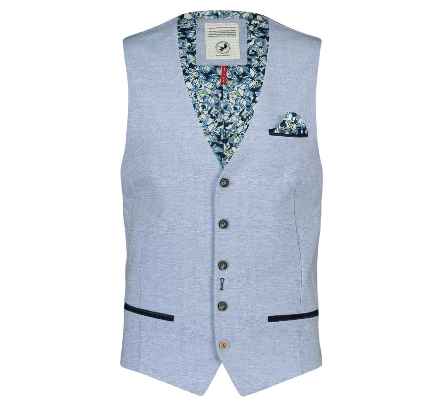 Gilet Gemêleerd Blauw (20.02.138)