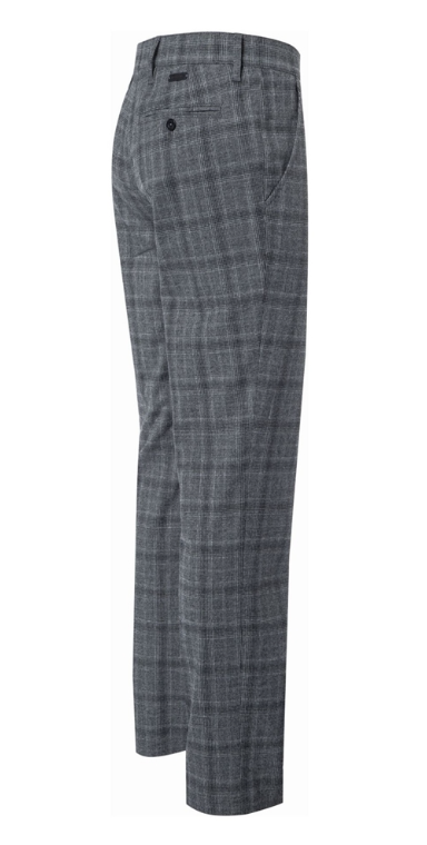 Alberto Chino Lou Ceramica Soft Check Ruit Grijs - Alberto