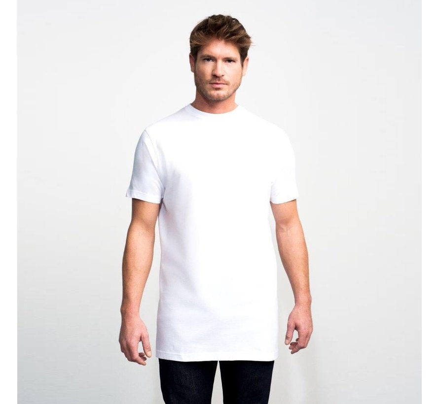 Basic T-shirt 2Pack Extra Long Wit (2700 - white)