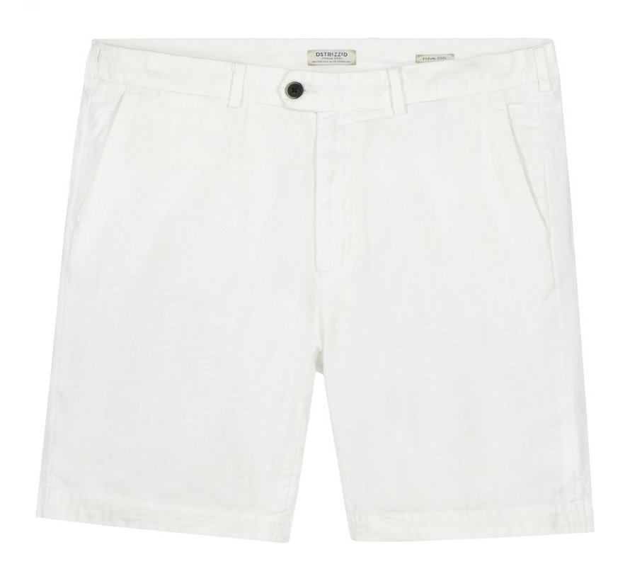 Chino Short Herringbone Linnen Wit (515060 - 100)