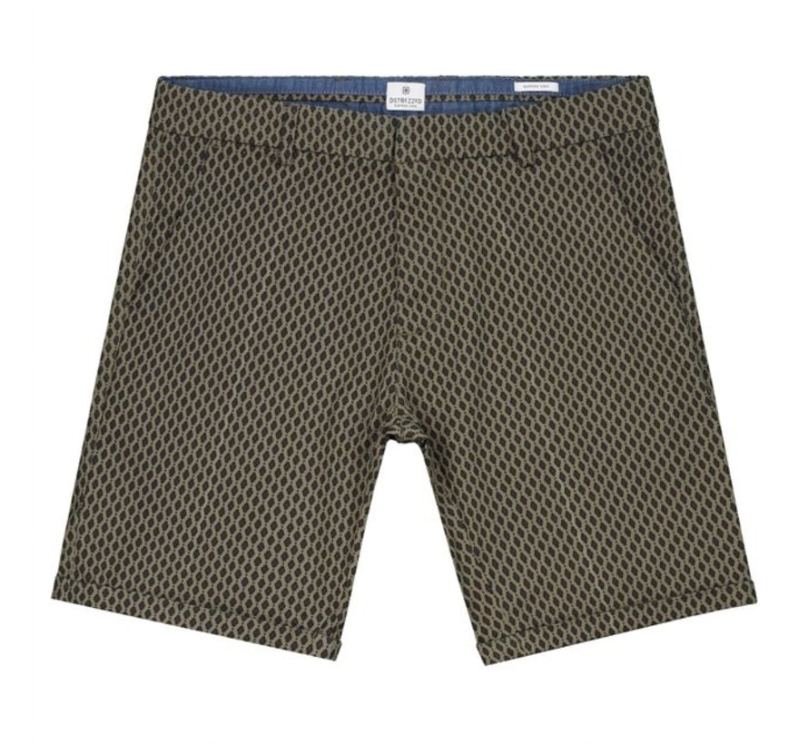 Chino Short Print Army Groen (515078 - 511)