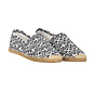 Espadrilles Grafische Print Navy/Wit (651010 - 104)